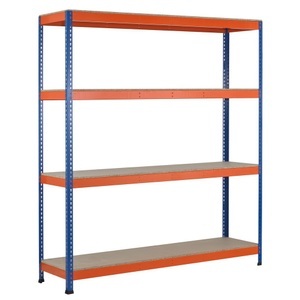 SCHULTE, SCHULTE Weitspannregal, mit Spanplatten, GF, HxBxT 3.048 x 2.450 x 469 mm