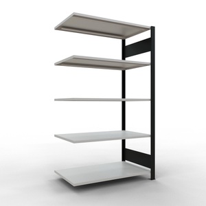 SCHULTE, SCHULTE Aktenregal AF, doppelseitig, ohne Mittelanschläge, FL 150 kg, schwarz, HxBxT 1.800 x 1.000 x 600 mm