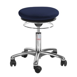 Jungheinrich PROFISHOP, Hocker Pilates, 3D-Stoff, Sitzhöhe 450-580 mm, blau