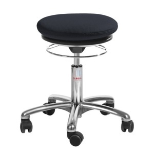 Jungheinrich PROFISHOP, Hocker Pilates, 3D-Stoff, Sitzhöhe 450-580 mm, schwarz