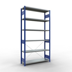 SCHULTE, SCHULTE Fachbodenregal, GF, enzianblau/verzinkt, FL 250 kg, HxBxT 2.500 x 1.300 x 400 mm