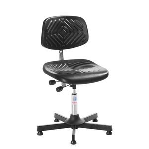 Jungheinrich PROFISHOP, Arbeitsdrehstuhl Prestige, PU-Formsitz extra stark, Sitzhöhe 550-740 mm, Bodengleiter, Stahlbasis