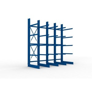 META, META Schwerlast-Kragarmregal, einseitig, TK pro Arm 400 kg, HxBxT 4.000 x 4.100 x 1.250 mm