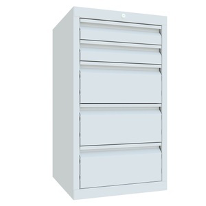 Pavoy, PAVOY Leichter Schubladenschrank, Gleitführung, Schubladen 2x100 + 3x200 mm, Breite 500 mm