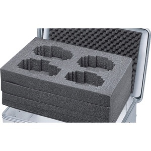 Zarges, ZARGES Würfelschaum-Set passend für Box mit 27, 42, 60 oder 73 l Inhalt Höhe 220 mm, ZARGES Alu-Transportbox Würfelschaumset, vorgestanzte Einlagen, HxBxT 350 x 550 x 220 mm