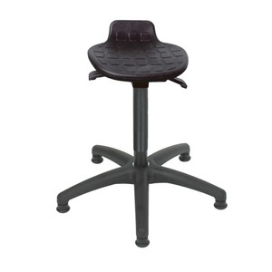 Jungheinrich PROFISHOP, Hocker Komfort, PU-Sitz, Sitzhöhe 540-800 mm, Kunstoffbasis, Bodengleiter