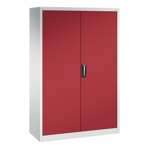 CP, C+P Werkzeugschrank, Schubladen 4x174 mm, 6 Böden, Breite 1.200 mm, lichtgrau, rubinrot