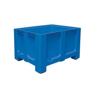 Jungheinrich PROFISHOP, Grossbehälter aus Polyethylen, 610 Liter, mit Füssen, blau