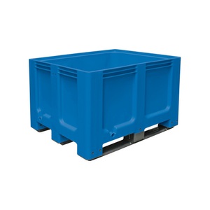 Jungheinrich PROFISHOP, Grossbehälter aus Polyethylen, 610 Liter, mit Kufen, blau, Grossbehälter aus Polyethylen, 610 Liter, mit Kufen, blau