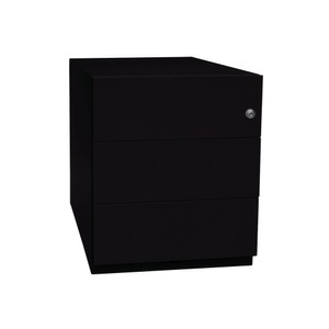 Bisley, Rollcontainer Note™, HxBxT 495 x 420 x 565, 3 Schubladen, schwarz