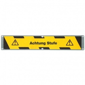 Jungheinrich PROFISHOP, Anti-Rutschplatte "Achtung Stufe", LxB 635 x 114 mm
