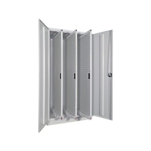 Pavoy, PAVOY Vertikalauszugschrank mit Lochwänden, 3 Auszüge, HxBxT 1.950 x 1.000 x 600 mm, anthrazitgrau, anthrazitgrau