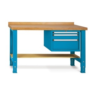 Jungheinrich PROFISHOP, Schwere Werkbank Premium mit 3 Schublade, TK 800 kg, HxBxT 800-1.100 x 1.500 x 700 mm