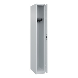 CP, C+P Spind Classic PLUS, 1 Abteil, HxBxT 1.850 x 250 x 500 mm, lichtgrau, lichtgrau, Zylinderschloss, ohne Mitteltrennwand