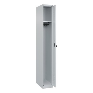 CP, C+P Spind Classic PLUS, 1 Abteil, HxBxT 1.850 x 250 x 500 mm, lichtgrau, lichtgrau, für Vorhängeschloss, ohne Mitteltrennwand