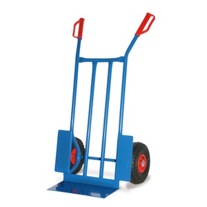 BASIC, BASIC Stahlrohr-Karre, Tragkraft 250 kg, Schaufel BxT 400 x 180 mm, Räder mit Schutzblechen