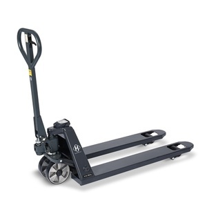 HEMMDAL, Hubwagen mit Waage HEMMDAL PTM 2.0 Scale, Tragfähigkeit 2000 kg, 5-kg-Schritte, Einfach-Gabelrollen