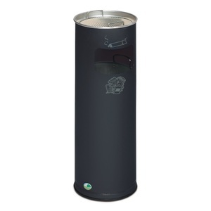 VAR, VAR® Ascher-Abfall-Kombination, Standmodell, 16,7 Liter, schwarzgrau, VAR® Ascher-Abfall-Kombination, Standmodell, 16,7 Liter, schwarzgrau