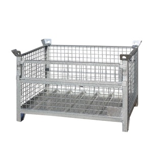 Eichinger® Industrie-Gitterbox-Stapelpalette, 1500 kg, LxBxH 1000x800x750 mm, feuerverzinkt