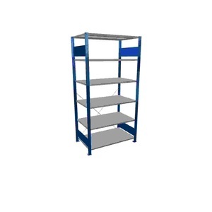 SCHULTE, SCHULTE Fachbodenregal, GF, enzianblau/verzinkt, FL 150 kg, HxBxT 2.000 x 1.000 x 600 mm