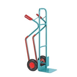 Ameise®, Ameise® Stapelkarre, Stahl, mit Gleitkufen, TK 250 kg, Schaufel BxT 320 x 250 mm, Vollgummi-Bereifung
