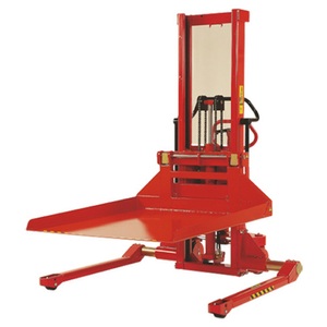 Logitrans, Logitrans Breitspur-Elektro-Stapler mit Plattform, Duplexmast, Tragfähigkeit 1.000 kg, Hubhöhe 2.735 mm, Plattform 999 x 1.092 mm