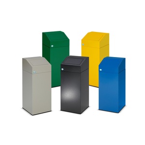 VAR® Wertstoffsammler, 82 Liter, selbstschliessend, verkehrsgelb