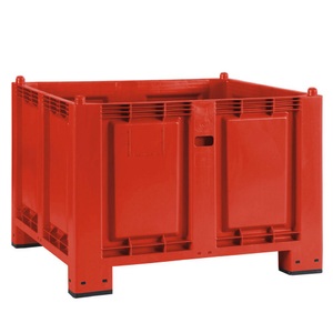 Jungheinrich PROFISHOP, Grossbehälter aus Polypropylen, 550 Liter, mit Füssen, rot