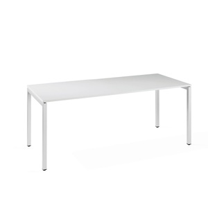 HEMMDAL, HEMMDAL Büro-Schreibtisch Simplify, 4-Fuss Gestell, BxT 1.800 x 800 mm, weiss