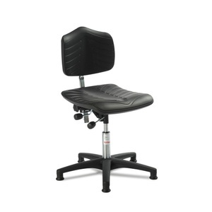 Jungheinrich PROFISHOP, Arbeitsdrehstuhl Premium, PU-Formsitz super-soft, Sitzhöhe 460-590 mm, Bodengleiter, Kunststoffbasis