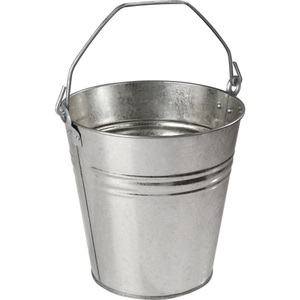 Jungheinrich PROFISHOP, Eimer 9,5l Stahlblech, verz.silber D.280mm H.280mm