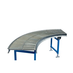 Jungheinrich PROFISHOP, Klein-Rollenbahn, Stahlrohrrollen, 90° Kurve, Bahnbreite 400 mm, Achsabstand 37,5 mm