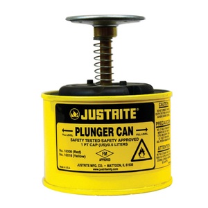 Justrite, Justrite® Sparanfeuchter aus Stahlblech, gelb, 0,5 Liter