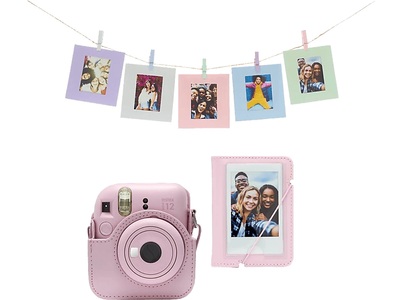 Fujifilm, Fujifilm Instax Mini 12 Accessory Kit Pink Kameratasche, Fuji, Etuis Kompakt, Fuji Instax Mini 12 Accessory Kit Pink, Produkte & Wohnen
