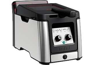 Tefal, TEFAL Clear Duo - Fritteuse (Schwarz/Silber), Moulinex FR600DCH Clear Duo Fritteuse