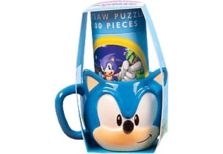 FIZZ Creations, FIZZ CREATIONS Sonic - Tasse & Puzzle Set (Mehrfarbig), Fizz Creations Sonic Tasse & Puzzle Blau