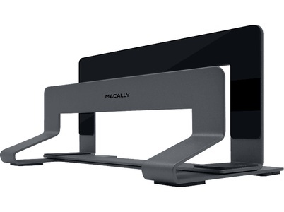 MACALLY, Macally Vcstand Halterung, MACALLY VCSTAND - Vertikaler Laptopständer (Space Grau)