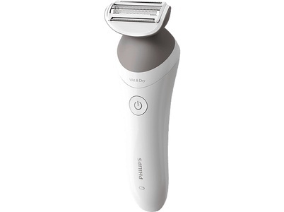 Philips, Philips Lady Shaver Series 6000 Damenrasierer Weiß, Grau, Philips Lady Shaver Series 6000 - Kabellos für die Nass- und Trockenrasur - BRL126/00
