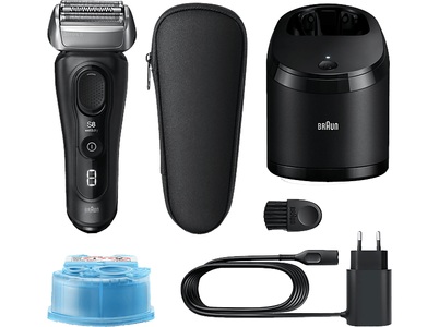 Braun, BRAUN Series 8 8560cc - Rasierer (Schwarz), Braun Series 8-8560cc w&d Rasierer