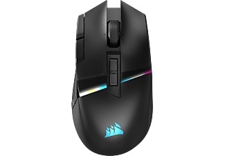 Corsair, CORSAIR DARKSTAR - Gaming-Maus, Kabellos, kabelgebunden, Optisch mit Laserdioden, 26000 DPI, Schwarz, DARKSTAR, Gaming-Maus