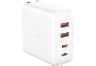 Aukey, AUKEY Omnia Mix4 100W - Ladegerät (Weiss), AUKEY OmniaMix II 100W GaN PD PA-B7S WH 4-Port, Wall Charger White