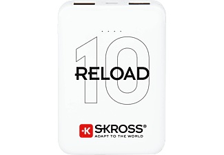 WorldConnect, SKROSS Reload 10 Battery weiss Powerbank, Skross Reload 10 Powerbank 10000 mAh Li-Ion Weiß Statusanzeige