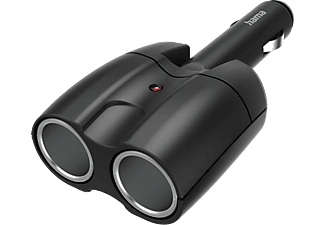 HAMA, HAMA 00223403 - Ladegerät (Schwarz), HAMA 223403, 12V Car Power Divider/Plug - 2-fach-Verteiler für Zigarettenanzünderbuchse (Schwarz)