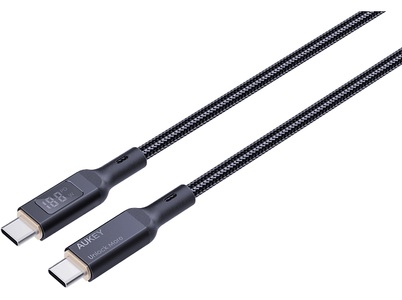 Aukey, AUKEY CB-MCC102 - USB-C Kabel (Schwarz)