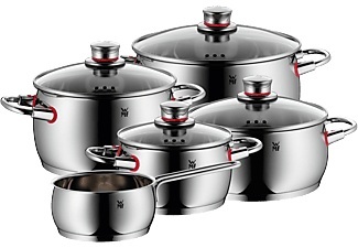 Wmf, WMF Kochtopfset 5-teilig , 0774556380 , Edelstahlfarben , Metall , 16 cm,20 cm,16 cm , 2 l,4,1 l,6,8 l,3,4 l,1,7 l , poliert , backofengeeignet, rostfrei, hitzebeständig,backofengeeignet , 003731252001, WMF Topf-Set Quality One 5-teilig