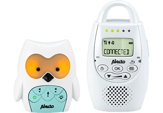 Alecto, ALECTO DBX-84 - Babyphone (Weiss/Mint), Alecto Digitales Babyphone DBX-84, Eule, weiss/mintgrün
