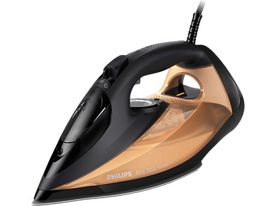 Philips, PHILIPS DST7040/81 Azur - Dampfbügeleisen (Schwarz/Gold), Philips Dampfbügeleisen DST7040/81
