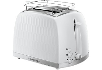 RUSSELL HOBBS, Toaster 'Honeycomb' Russell Hobbs weiß, Russell Hobbs Honeycomb White 26060-56 2S Toaster