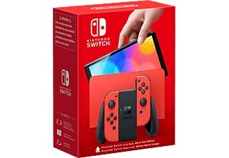 Nintendo, Switch (OLED-Modell) - Mario Red Edition - Spielekonsole - Rot/Schwarz, Nintendo Switch OLED-Modell Mario-Edition rot Nintendo Switch HW