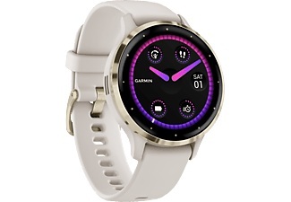 Garmin, GARMIN Venu 3S - GPS-Smartwatch (Elfenbein/Softgold), Garmin VENU 3S Elfenbein/Softgold Weitere Smartwatch